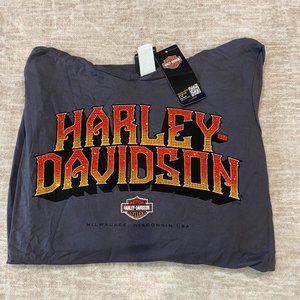 NWT Harley Davidson LS with hood shirt